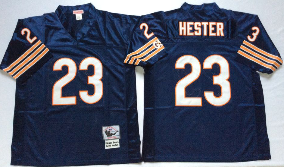 Men NFL Chicago Bears #23 Hester blue Mitchell Ness jerseys